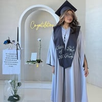 عبايه تخرج 2025 لون رمادي