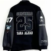 جاكيت تخرج مطرزه بالاسم بتصميم عصري