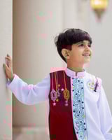 سديري لون أبيض واحمر