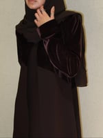 عبايه جديدة مخمل /كريب