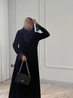 عبايه مخمل بقصه رسمية أنيقة