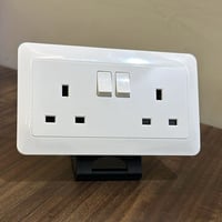 فيش مزدوج 13 امبير MR ابيض ضمان 25 سنة