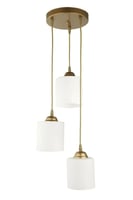 ثريا علاقي ثلاثية رخام حديث لد دائري قاعدة لمبه E2...