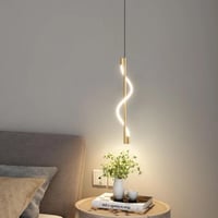 علاقي موردن اسود/ذهبي 60 سم ليد تصميم حصري وحديث