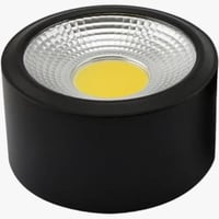 كشاف سلندر أبيض* اسود 10 سم بقوة 10واط ضمان 2 سنوا...