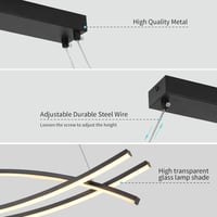 ثريا مودرن ليد 3 إضاءات مع ريموت تحكم ( متوفرة بعد...