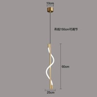 علاقي موردن اسود/ذهبي 60 سم ليد تصميم حصري وحديث