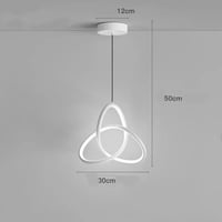 ثريات متدلية حديثة 3 الوان لون الجرم ابيض مصممة لغ...
