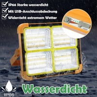 مصباح LED بالطاقة الشمسية 100 واط قابل لإعادة الشح...