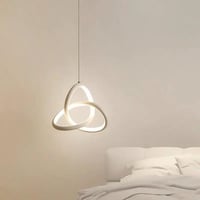 ثريات متدلية حديثة 3 الوان لون الجرم ابيض مصممة لغ...