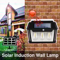 مصابيح ثلاثة لمبة جدارية تعمل بالطاقة الشمسية للأم...