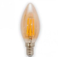 لمبة بلح 4 واط عسلي على شكل شمعه ضمان 2 سنوات