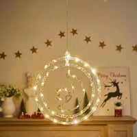 ديكور رمضان حلقتين ونجمة زينة رمضان زينة عيد ميلاد