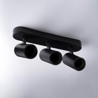 كشاف LED ثلاثي متحرك لطش تراك لايت أسود الامنيوم