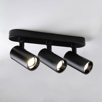 كشاف LED ثلاثي متحرك لطش تراك لايت أسود الامنيوم