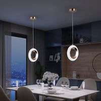 علاقي موردن ذهبي بثلاث اضاءة كرستال مفرد بطول 120...