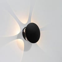 ابليك جداري دائري أصفر 6 عدسات ضمان 2 سنوات