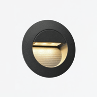 كشاف درج دائري إنارة أصفر جرم اسود-ابيض-رمادي ضمان...