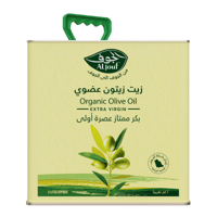 زيت زيتون الجوف عضوي بكر ممتاز "جالون" - 2 لتر