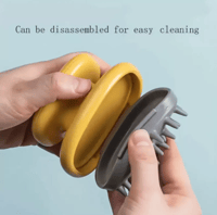 فرشاة الشعر المذهلة من السيليكون الناعم لتدليك فرو...