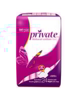 برايفت - فوط نسائية صحية ليلية بالأجنحة 24 فوطة