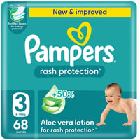 بامبرز حفاضات حماية من التسلخات مقاس 3 - 68 حفاضة