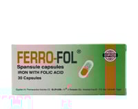 فيرو فول كبسولات مكمل غذائي غنية بالحديد 30 كبسولة