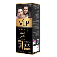 VIP شامبو صبغة الشعر طبيعي بمستخلص اللؤلؤ لون اسود...