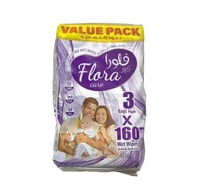 فلورا كير مناديل مبللة عبوة اقتصادية (3*160) منديل