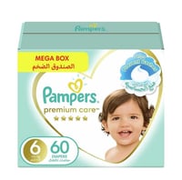 بامبرز عناية مميَّزة، مقاس 6، كبير جداً، 13+ كغ، ا...