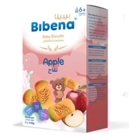 بسكويت التفاح للاطفال من بيبينا للاطفال بعمر 6 اشه...