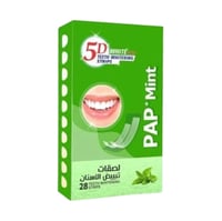 5D وايت بلس لصقات تبييض الأسنان بالنعناع 28