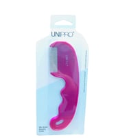 يوني برو مشط حديد بمقبض لإزالة القشرة والقمل