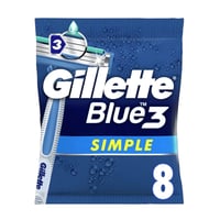 اداة الحلاقة بلو سمبل ثري من جيليت للرجال - 8 قطع