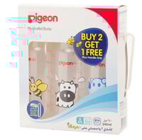 عرض بيجون رضاعه بلاستيك غطا شفاف 240 مل 2+1 مجانا