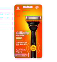جيليت ماكينة حلاقة رجالى فيوجن 5 باور مع بطارية وش...
