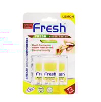 شرائح معطرة للفم مور بنكهة الليمون من فريش 72 شريح...