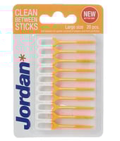 جوردن اعواد تنظيف بين الاسنان مقاس كبير 20 عود