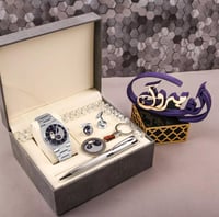 طقم ساعة رجالي فاخر هدايا مناسبة