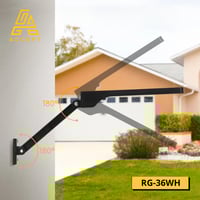 كشاف LED طاقة شمسية مع مستشعر حركة لون الإنارة أبي...