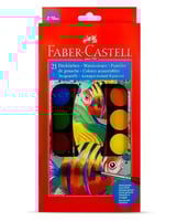 ألوان مائية 21 لون فيبر كاستل