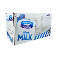 حليب كامل الدسم السعودية 1 لتر