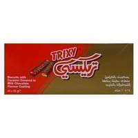 بسكويت بالكراميل والشوكولاتة 24 * 20 جم - تريكسي