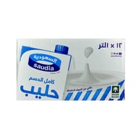 حليب كامل الدسم السعودية 1 لتر