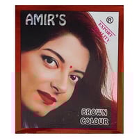 صبغة شعر سريعة المفعول بالحناء البني 10 جم - امير