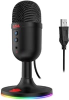 مايك قيمنق احترافي من ASA - ابيض-أسود