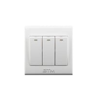 مفتاح ثلاثي ماليزي ابيض BTM-W4 موديل رقم L803H1