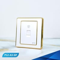 فيش تلفون مفرد لون لولي وذهبي