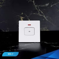 مفتاح مكيف 7×7 بيانو أبيض خشبي