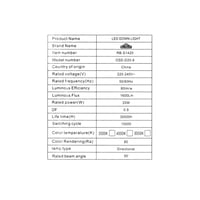 كشاف ريبون ضد التوهج فريم أسود مقاس20/14وات